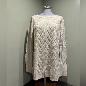 Sonoma Women’s Cream Sweater. Size Large.
